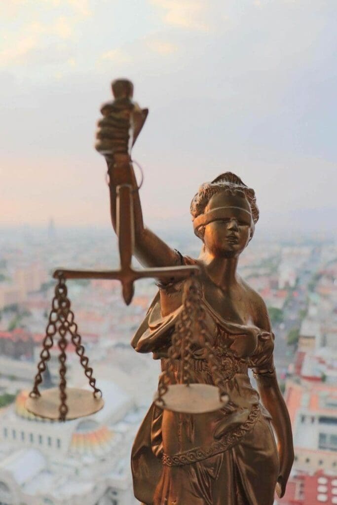 Lady Justice Statue With Scales